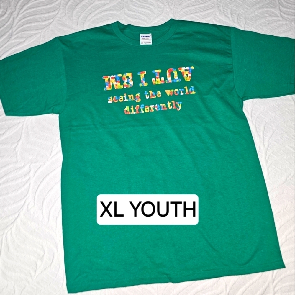 Youth Green Autism Graphic T-Shirt​​​​